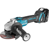 Makita Accu haakse slijpmachine 18 V / 5,0 Ah haakse slijper