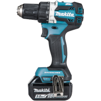 Makita DDF484RTJ Accu schroefboormachine 18 V 5 Ah Li ion Incl. 2 Accus, Incl. Koffer