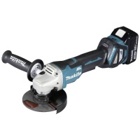Makita DGA515RTJ DGA515RTJ Haakse accuslijper 125 mm Incl. 2 Accus, Incl. Lader 18 V 5 Ah