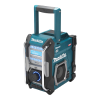 Makita MR004GZ Bouwradio VHF (FM), DAB, DAB+ Bluetooth Zwart