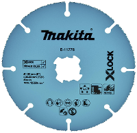 Makita Trennscheibe 125mm Uni.X Lock E 11776 Doorslijpschijf recht 125 mm 1 stuk(s) Gipskarton, PVC, Vezelcement, Kunststof