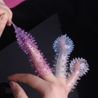 Male/female Soft Finger Sleeve Foreplay G Spot Stimulation Masturbator Sex Toy
