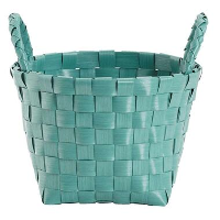 MAND BLAUW KUNSTSTOF FABIENNE 18XØ25 CM   Leen Bakker