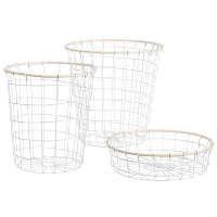 Mand Olivia   wit   33xØ32 cm   Leen Bakker
