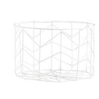 Mand Siena   wit   16xØ25 cm   Leen Bakker
