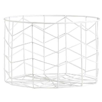Mand Siena   wit   19xØ30 cm   Leen Bakker