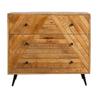 Mangohoutonline   Dressoir Alamo 100cm Rechthoekig   Bruin   Mahom