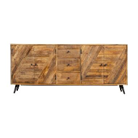 Mangohoutonline   Dressoir Alamo 200cm Rechthoekig   Bruin   Mahom