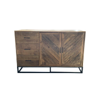 Dressoir Reno 140cm   Mangohout   Bruin   Rechthoekig