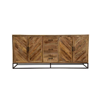 Dressoir Reno 200cm   Mangohout   Bruin   Rechthoekig