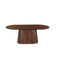 Mangohoutonline   Eettafel Nova Capsule Donkerbruin 240x110cm Rechthoekig