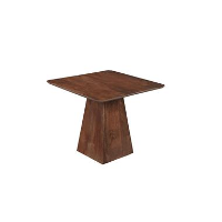 Mangohoutonline   Eettafel Nova Vierkant 90x90cm Donkerbruin Vierkant