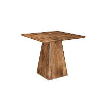 Mangohoutonline   Eettafel Nova Vierkant 90x90cm Vierkant   Bruin   Mahom
