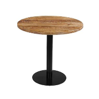 Mangohoutonline   Horecatafel Rond Ø80cm Rond   Bruin   Mahom
