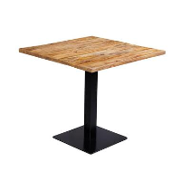 Mangohoutonline   Horecatafel Vierkant 80x80cm Vierkant   Bruin   Mahom