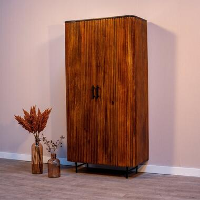 Mangohoutonline   Kast Austin 90cm Rechthoekig   Bruin   Mahom