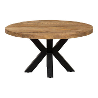 Salontafel Glendale 90cm   Mangohout   Bruin   Rond