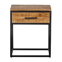 Mangohoutonline   Salontafel San Diego 1 Lade Rechthoekig   Bruin   Mahom