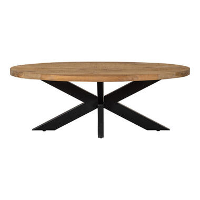 Mangohoutonline   Salontafel Tulsa Ovaal   Bruin   Mahom