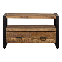 Mangohoutonline   TV Meubel Britt 120cm Rechthoekig   Bruin   Mahom