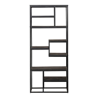 Vakkenkast Chicago Black 80cm   Mangohout   Zwart   Rechthoekig
