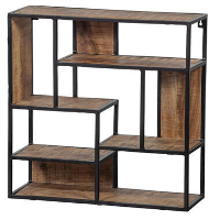 Mangohoutonline   Wandrek Vierkant 100x100cm Vierkant   Bruin   Mahom