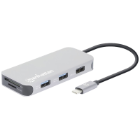 Manhattan 130615 USB C dockingstation Geschikt voor merk (dockingstation): Universeel USB C Power Delivery