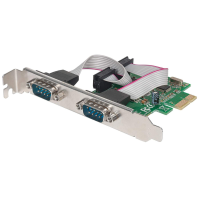 Manhattan 2 poorten SeriÃ«le interfacekaart Serieel (9 pol.) PCIe