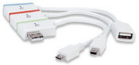Manhattan iLynk Hub+ USB hub, micro  en mini USB adapter 19 cm