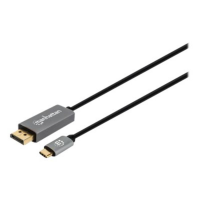 Manhattan 354844 USB kabel DisplayPort 1.4 USB C stekker 2 m Meerdere kleuren 8K UHD