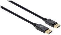 Manhattan 355575 DisplayPort kabel DisplayPort Aansluitkabel DisplayPort stekker, DisplayPort stekker 2.00 M Zwart Afgeschermd (drievoudig), PVC mantel,