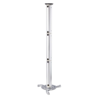 Manhattan 424820 Beamer plafondbeugel Kantelbaar, Draaibaar Afstand vloer plafond (max.): 106 Cm Zilver