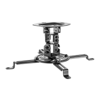 Manhattan Beamer plafondbeugel Kantelbaar en zwenkbaar Afstand vloer plafond (max.): 15 Cm Zwart