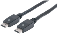 Manhattan DisplayPort Aansluitkabel [1x DisplayPort stekker   1x DisplayPort stekker] 10 m Zwart
