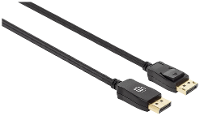 Manhattan DisplayPort Aansluitkabel DisplayPort stekker, DisplayPort stekker 2.00 M Zwart 353618 8K UHD DisplayPort kabel