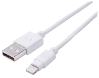Manhattan Ipad/iphone/ipod Aansluitkabel [1x Usb 2.0 Stekker A   1x Apple Dock Stekker Lightning] 1.80 M