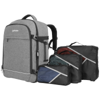 Manhattan Notebook Rucksack mit Gerätefächern für Laptops bis zu 17,3,Tablets bis zu 11 Laptoprugzak Geschikt voor max. (Laptop): 43,9 cm (17,3) Grijs