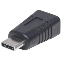 Manhattan USB 2.0 Adapter [1x   1x Mini USB 2.0 B bus] Manhattan Adapter USB 2.0 Typ C Stecker   Mini B Buchse 480 Mbps Schwarz