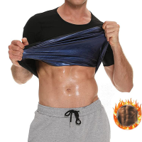 Mannen Sauna Zweetvest Hete Compressie Shirts Fitness Training Afslanken Body Shaper Taille Trainer Gym Oefening Veelzij