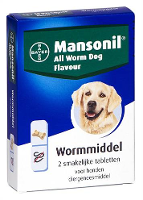 Mansonil All Worm Dog Flavour 2 Tabletten