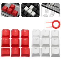 Mantistek® Esc Wasd Direcition Keys Double Color Injection Molding Pbt Keycaps Key Caps Red White