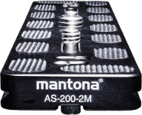 Mantona AS 200 2M Schnellwechselplatte Snelwisselplaat Schroefdraad (buiten)=1/4, 3/8