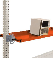 Manuflex AS1714.2001 Kantelbare plank voor pack pool pack tafels, nuttige diepte 195 mm. Voor tafel breedte 2000 mm