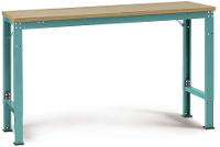 Manuflex AU7065.5021 Werk achtergrond tafel universele speciale met multiplex plaat, bxdxh = 1500 x 1000 x 722 1022 mm Waterblauw