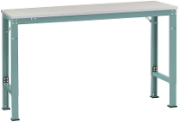 Manuflex AU7081.5021 Werk achtergrond tafel universele speciale met melamine schijf, bxdxh = 1750 x 800 x 722 1022 mm Waterblauw