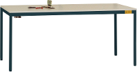 Manuflex LD1918.7016 ESD ESD werktafel UNIDESK met melamine schijf, onderstel antraciet RAL 7016, bxdxh = 1600 x 800 x 720 730 mm Antraciet