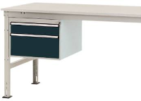 Manuflex ZB4566.7016 Behuizing onderbouw mobiel, gebruiksh. 300 Mm met 2 lades. Voor tafel diepte 1000 mm