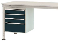 Manuflex ZB4813.7016 Behuizing onderbouw stationair, gebruiksh. 500 Mm met 4 lades. Voor tafel diepte 1000 mm