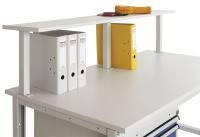 Manuflex ZB8351 Plank met consoles dragers, bxdxh 750 x 300 x 369 mm, voor tafelbreedte 750 mm