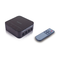 4 Poorten Toslink switch Marmitek TS 41 Met afstandsbediening Zwart